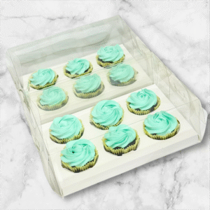 Pastel Light Teal Cupcakes