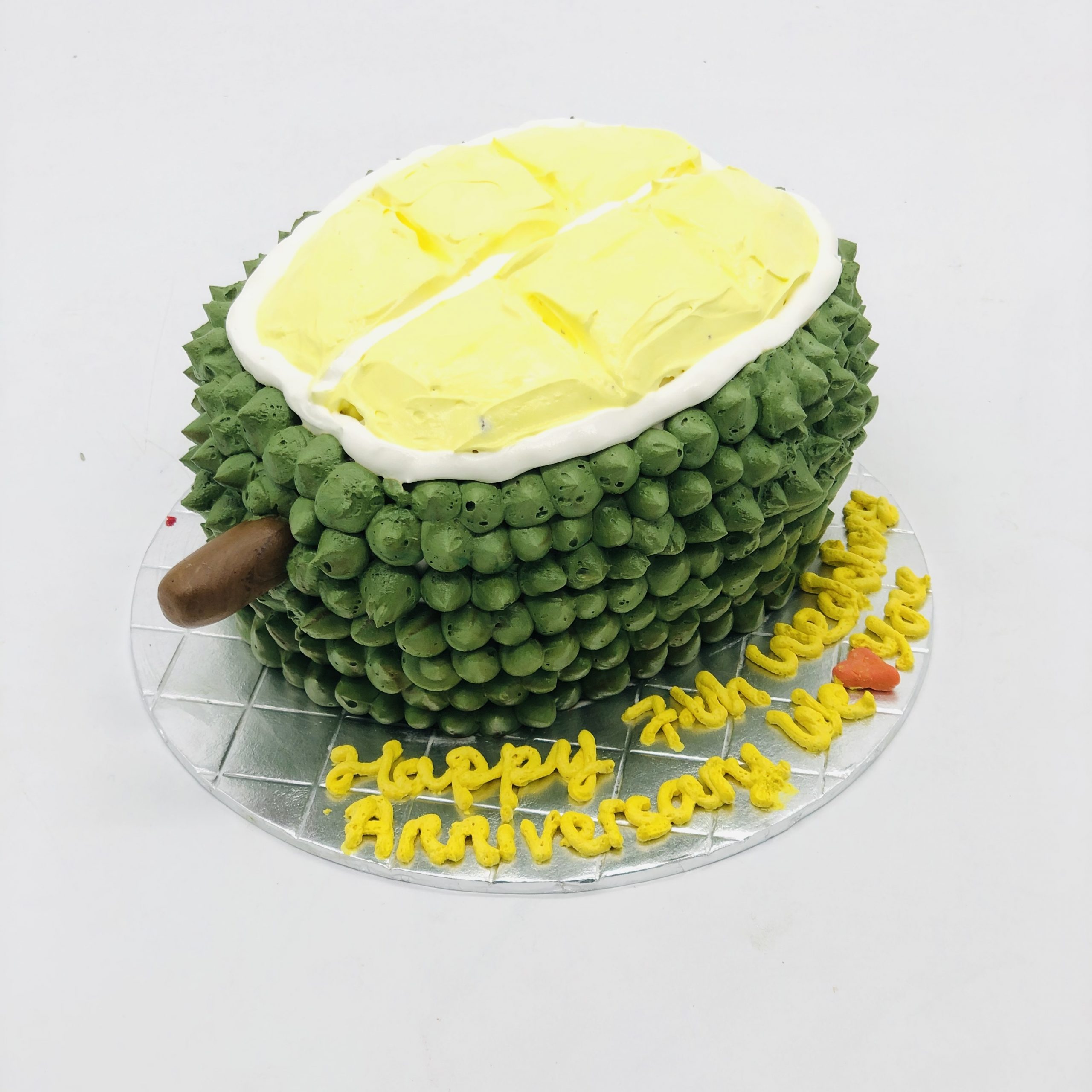 Pandan Durian Layer Cake