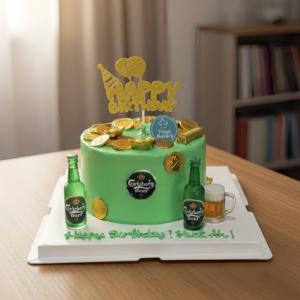 Carlsberg Beer Theme Money Pulling Cake