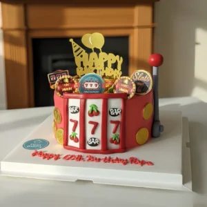 Jackpot Theme Money Pulling Cake