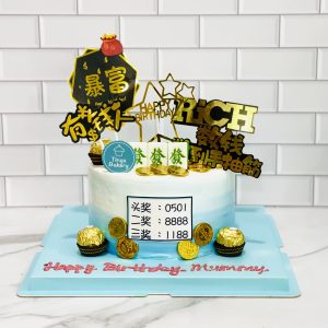4D Rich Count Money Pulling Cake With Chocolates