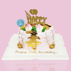Peach Blossoms Money Pulling Cake