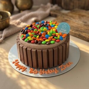 Chocolate Overload Kit Kat & M & M Cake