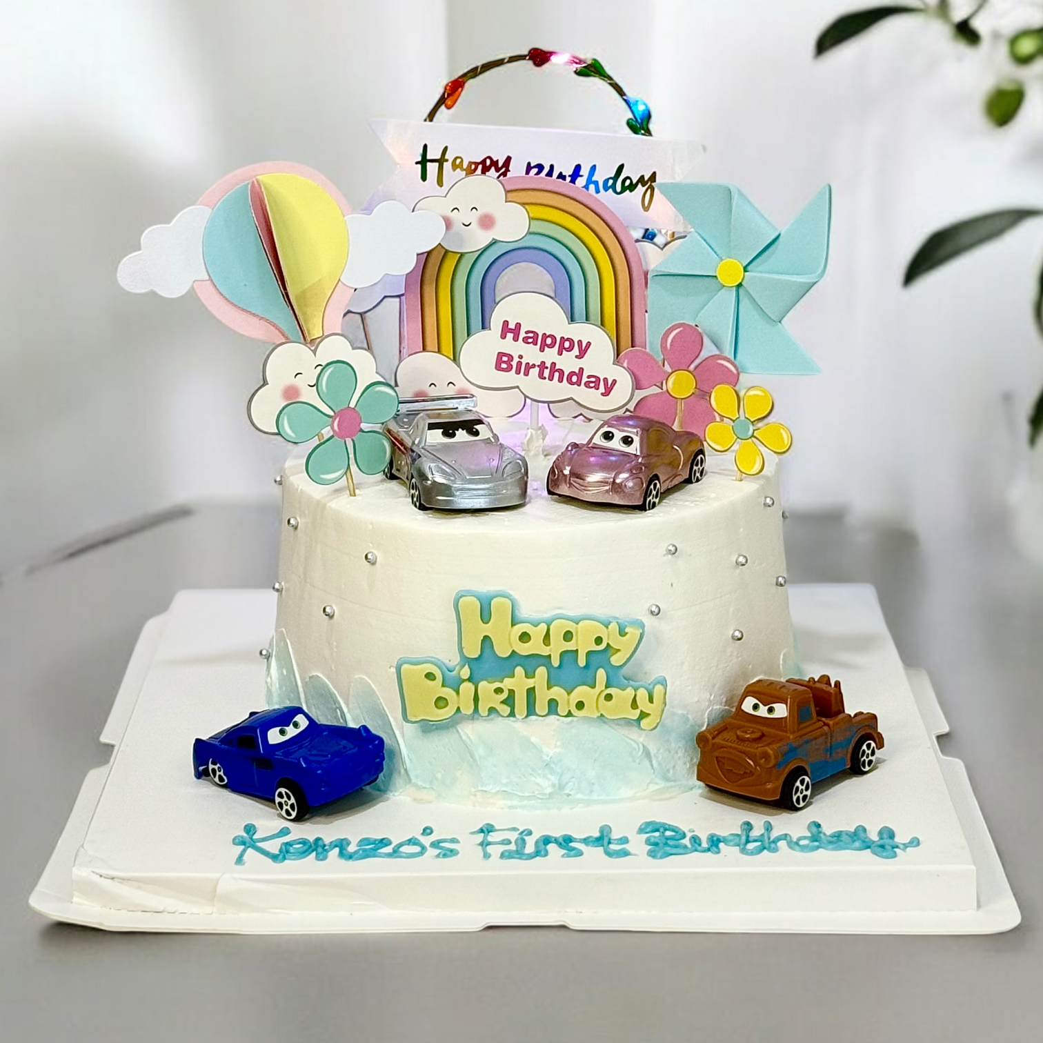 McQueen Car Theme Cake