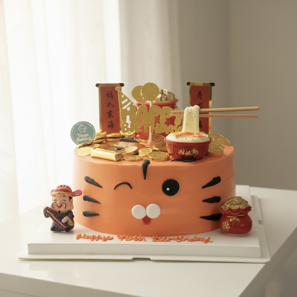 Tiger Money Pulling Cake
