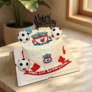 Liverpool Football Scarf Theme Cake