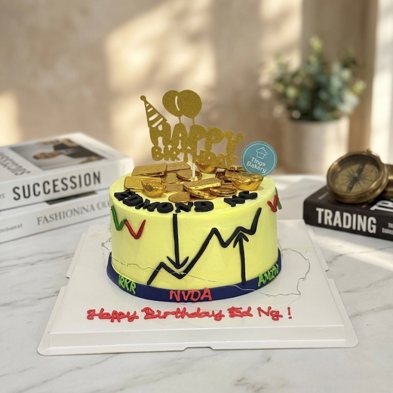 Stock Market / Trading Money Pulling Cake