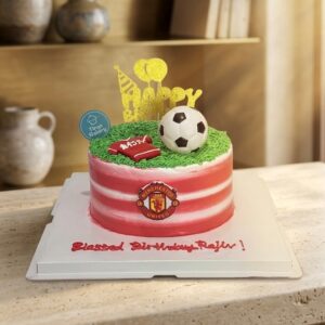 Manchester United Football Theme Money Pulling Cake