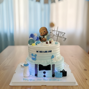 Baby Boss Cake With Suitcase, Milk Bottle, Diaper