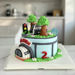 SMRT Train & SBS Bus Cake
