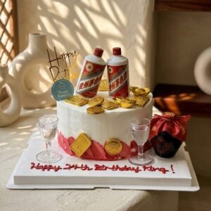 Maotai / Moutai Theme Money Pulling Cake