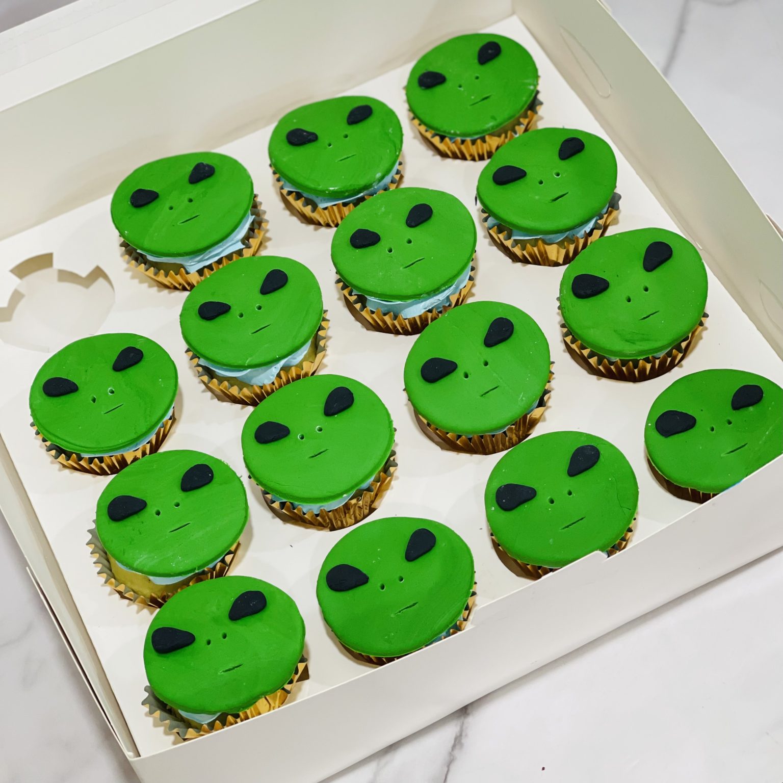Alien Theme Cupcakes