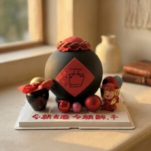 Traditional / Ancient Wine Pinata Knock Knock / Bombshell Cake