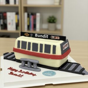 MRT Train Theme Pinata Knock Knock / Bombshell Cake