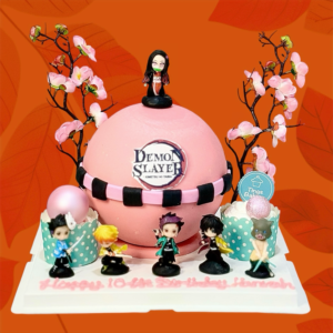 Pink Nezuko Demon Slayer Pinata Knock Knock / Bombshell Cake