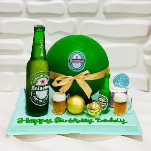 Heineken Beer Theme Pinata Knock Knock / Bombshell Cake