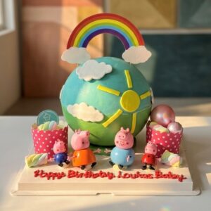 Peppa Pig Pinata Knock Knock / Bombshell Cake