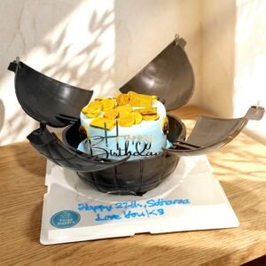 Explosion Bomb Gold Bar & Coins Cake