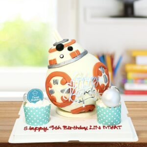 Star Wars BB-8 Theme Pinata Knock Knock / Bombshell Cake