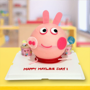 Peppa Pig Face Pinata Knock Knock / Bombshell Cake