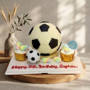 Soccer / Football Theme Pinata Knock Knock / Bombshell Cake