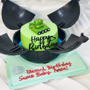 Explosion Bomb Army Tank Theme Cake