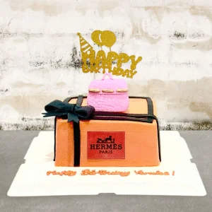 Luxury Brand Hermes Theme Money Pulling Cake