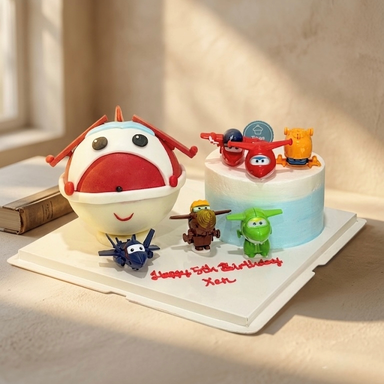 Super Wings Pinata Knock Knock / Bombshell Cake