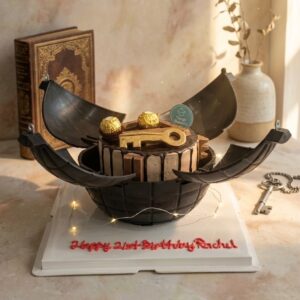 Explosion Bomb 21st Key Theme Cake