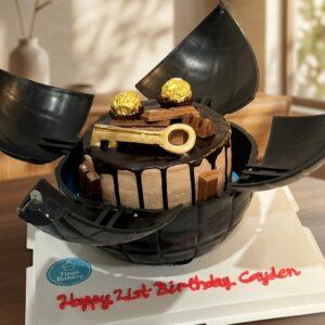 Explosion Bomb 21st Key Theme Cake