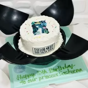 Image 15: Explosion Bomb Taylor Swift Theme Cake