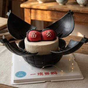 Explosion Bomb Boob Rich Theme Cake