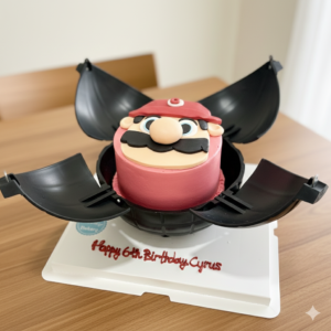 Explosion Bomb Super Mario Theme Cake