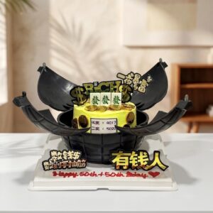Explosion Bomb Money Rich Theme Cake