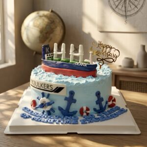 Cargo Vessel Theme Cake