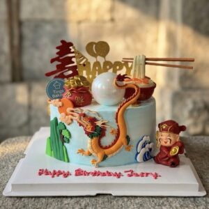 Dragon Prosperity Theme Money Pulling Cake