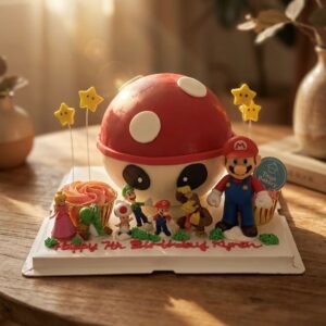 Super Mario Mushroom Pinata Knock Knock / Bombshell Cake