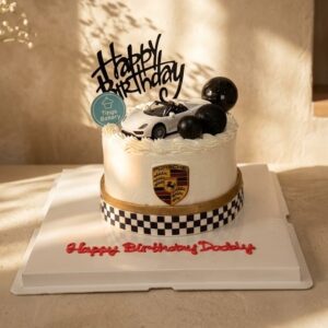 Porsche Car Theme Cake