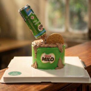 Milo Drink Gravity Defying Cake