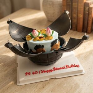 Explosion Bomb Peach Longevity With Horse Cake