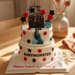 Kpop Baby Monster Theme Cake