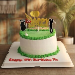 Golf Theme Money Pulling Cake
